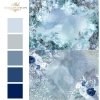 Papier ryżowy - Święta w błękicie 2 * Rice paper - Christmas in blue 2 - colours 1